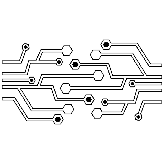 회로 로고 템플릿 벡터 아이콘 일러스트 디자인