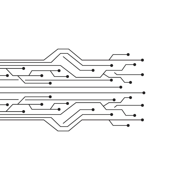 Circuit Logo Template vector illustratie pictogram ontwerp