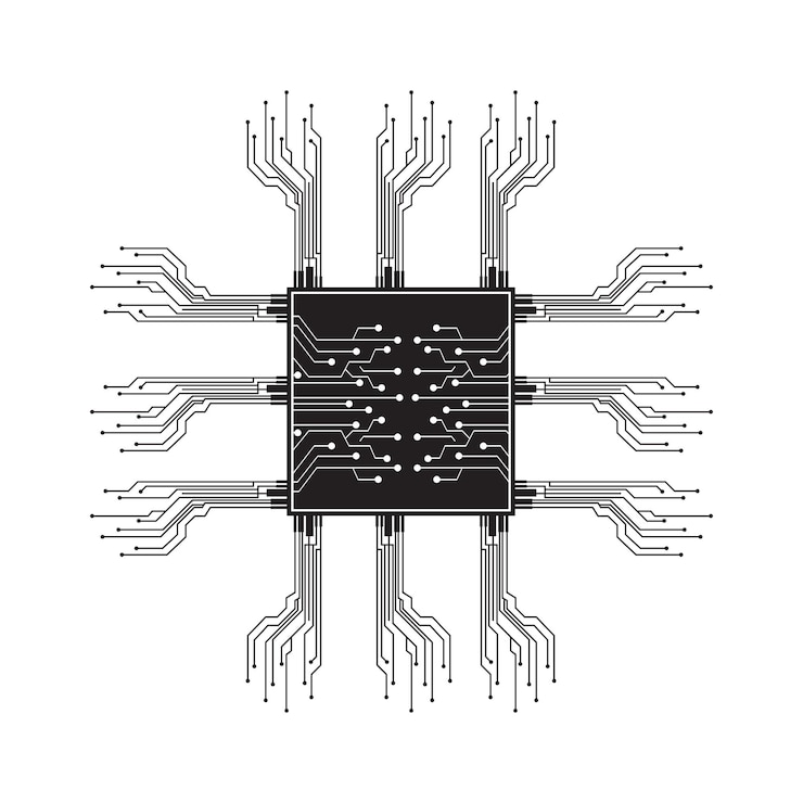 Vector circuit logo template vector illustration icon design