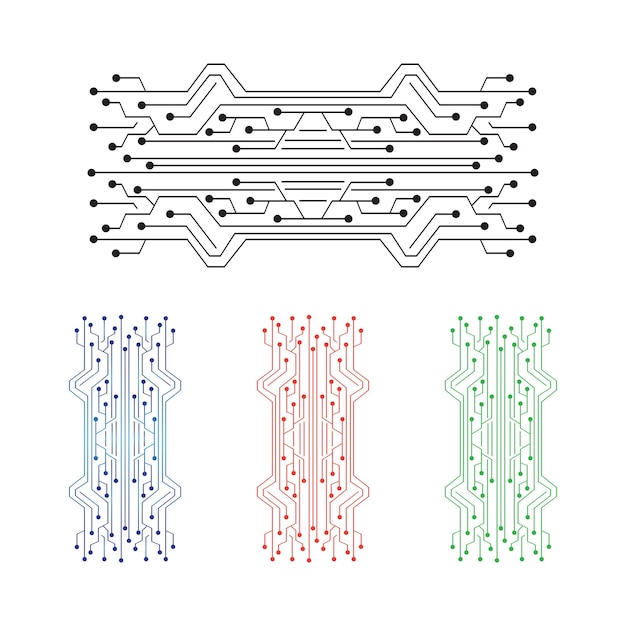 Vector circuit logo template vector illustration icon design