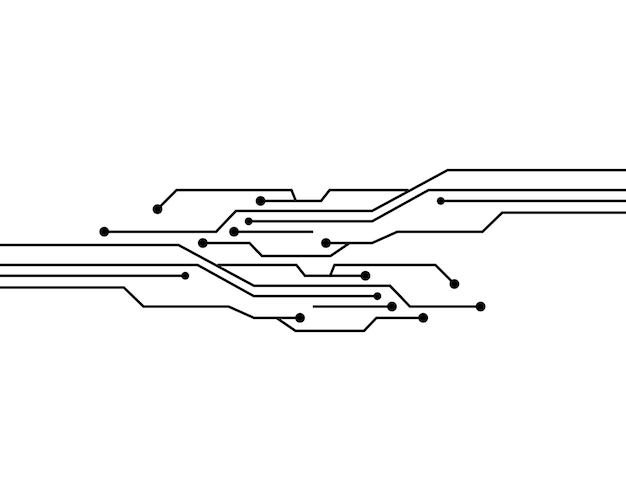 회로 로고 템플릿 벡터