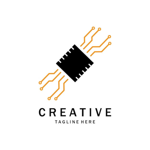 Circuit Logo Template vector