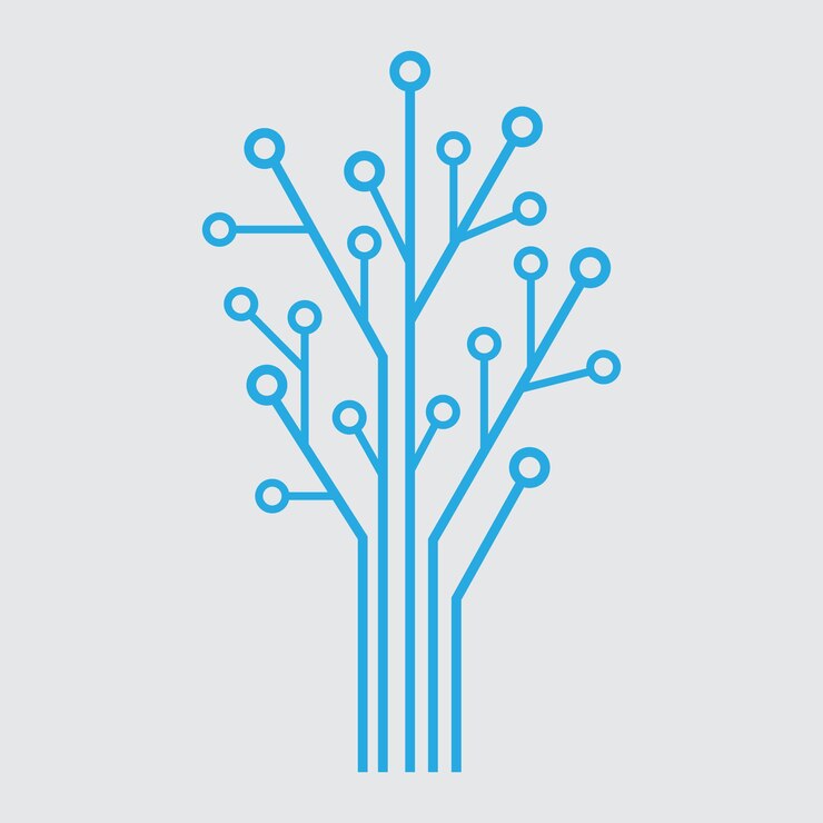 Vector circuit tech board vector symbol icon design.