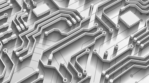 Vector circuit technology background with hi-tech digital data connection system and computer electronic design