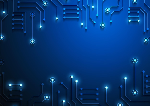 Circuit technology background with hi-tech digital data connection system and computer electronic design