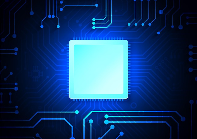Circuit technology background with hi-tech digital data connection system and computer electronic design