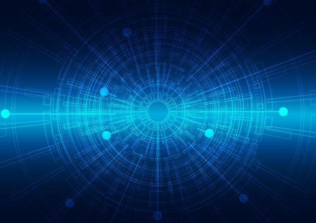 Vector circuit technology background with hi-tech digital data connection system and computer electronic design