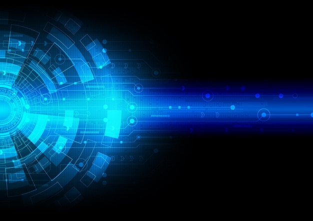 Circuit technology background with hi-tech digital data connection system and computer electronic desing