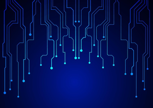 Vector circuit technology background with hitech digital data connection system and computer electronic design