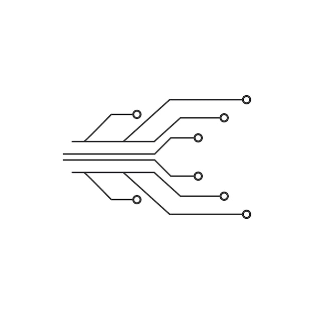 Circuit technology ilustration vector