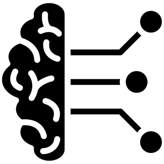 Circuit Vector Illustratie van de hersenen