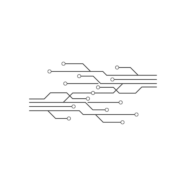 회로 벡터 일러스트 레이 션 디자인 서식 파일