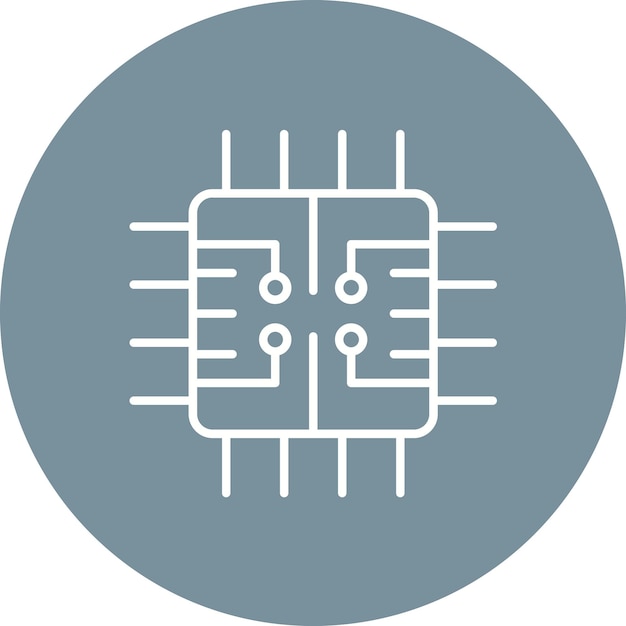 Stile di illustrazione vettoriale del circuito