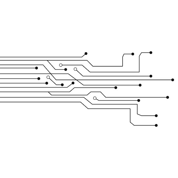 Circuit vectorillustratie