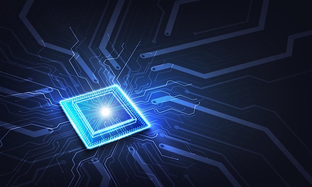 Circuitboard Technologie achtergrond Centrale computer processors CPU concept Motherboard digitale chip
