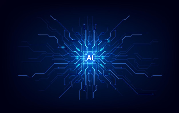 Circuitboard technologie achtergrond centrale computer processors cpu concept motherboard digitale chip