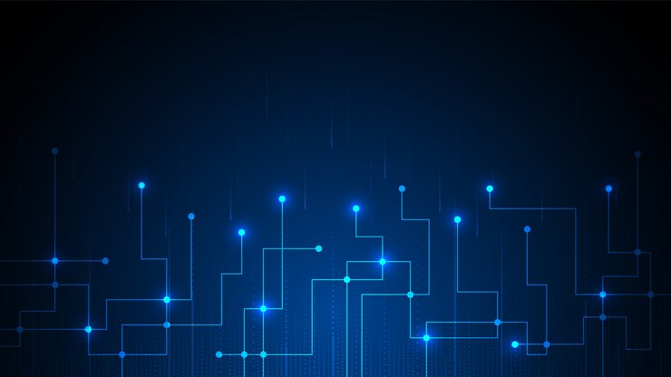 Circuittechnologie met hi-tech digitaal gegevensverbindingssysteem en computerelektronica