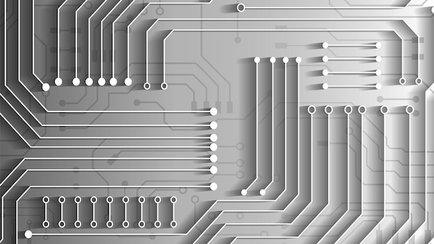 Circuittechnologieachtergrond met hi-tech digitaal dataverbindingssysteem en computer elektronisch ontwerp