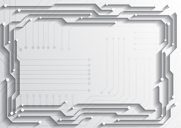 Circuittechnologieachtergrond met hi-tech digitaal dataverbindingssysteem en computer elektronisch ontwerp