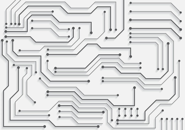 Circuittechnologieachtergrond met hitech digitaal dataverbindingssysteem en computer elektronisch ontwerp