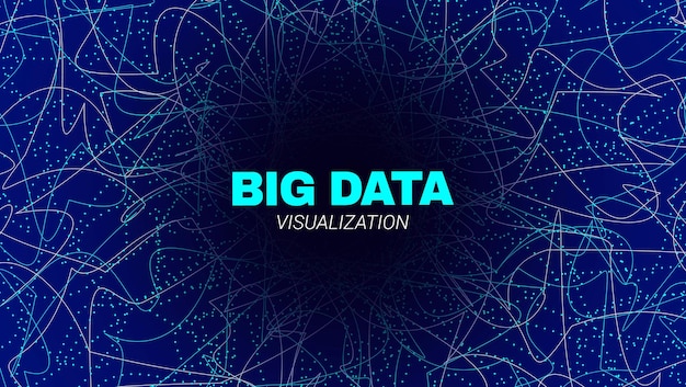Circulaire big data stroom achtergrond