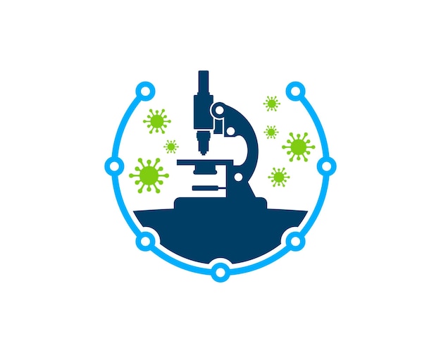 Circulaire circuittechnologie met microscoopvirus