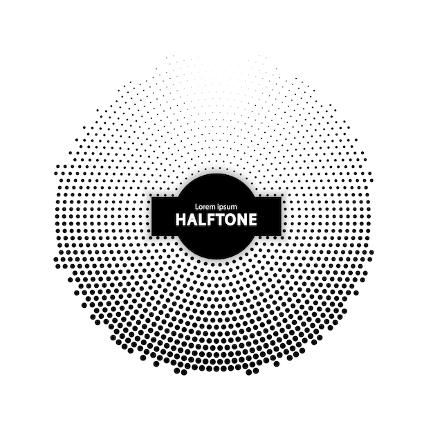 Circulaire halftone achtergrond