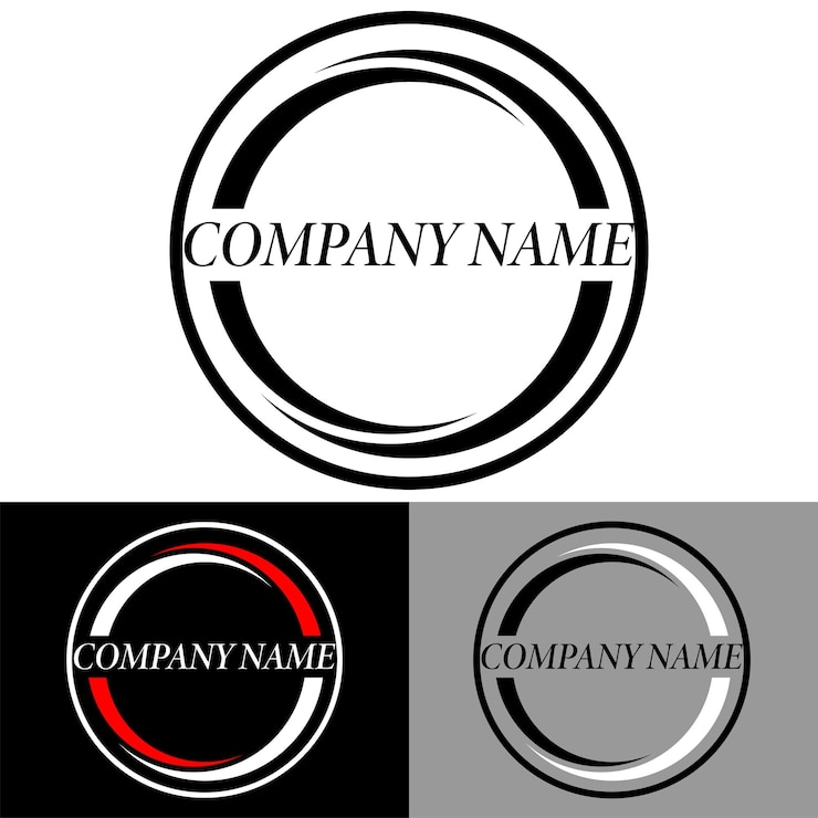 Vector circulaire ronde bedrijfslogo sjabloon circulaire logo sjabloon vector art