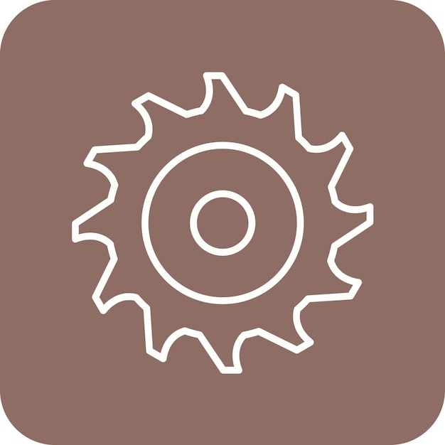Circulaire zaag icoon vector afbeelding Kan worden gebruikt voor huisverbeteringen