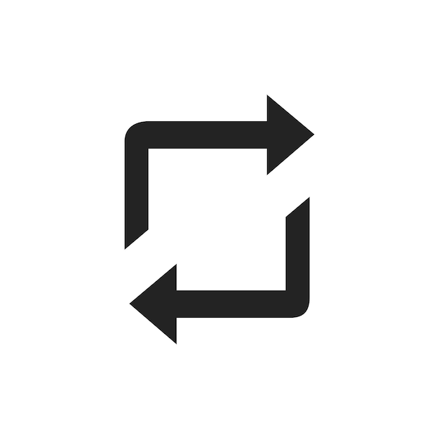 the circular arrow icon represents the refresh and reload symbol often used in applications
