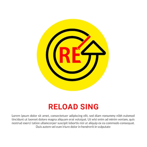 Circular black arrow reload icon refresh symbol