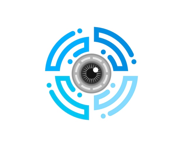 Circular circuit technology with eye lens camera inside