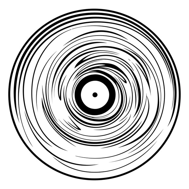 Circular concentric segmented circles Spiral swirl twirl element