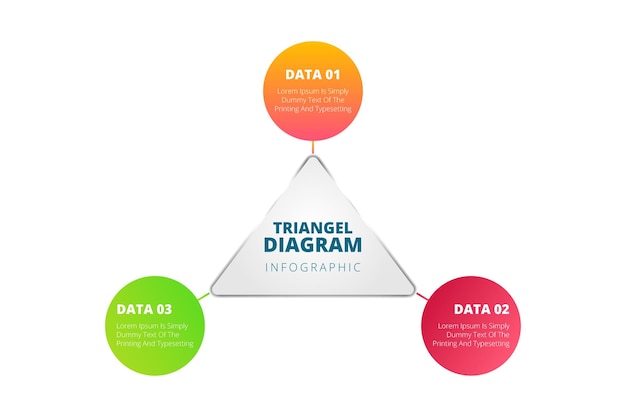 Circular diagram infographic design vector template