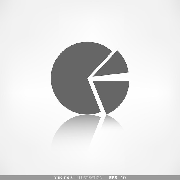 Vector circular diagram web icon vector illustration