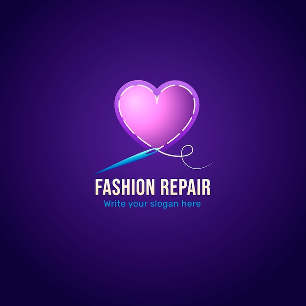 Circular fashion logo template