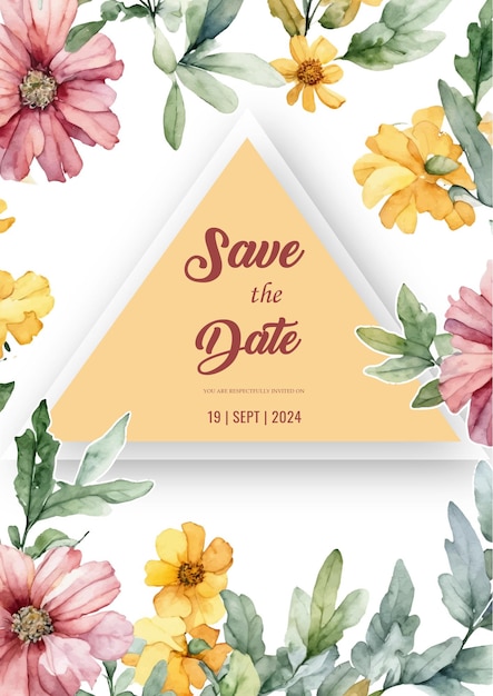 Vector circular floral embrace save the date for jennie and jays soft roses frame save the date for a roma