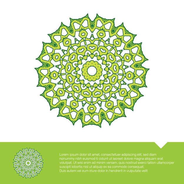 circular floral mandala coloring page vector illustration