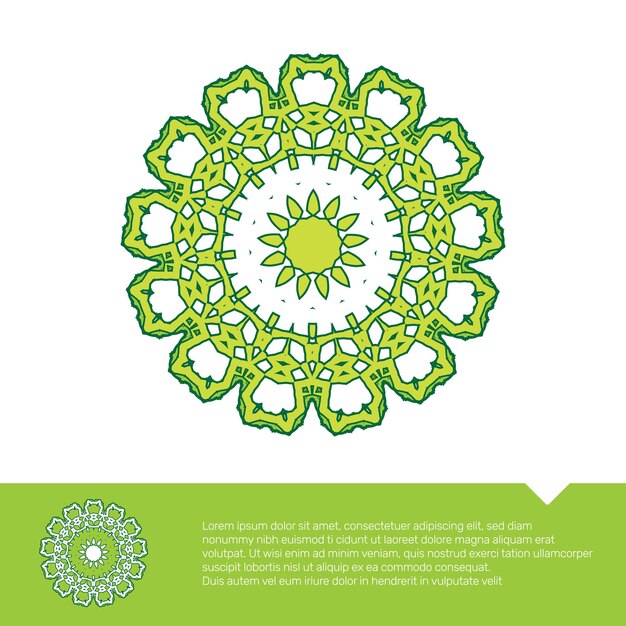 circular floral mandala coloring page vector illustration