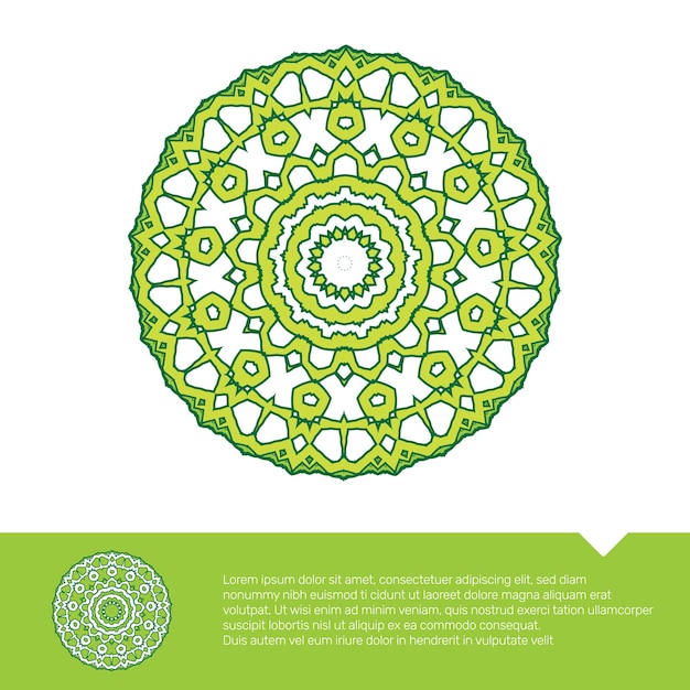 Circular Floral Mandala Coloring Page Vector Illustration