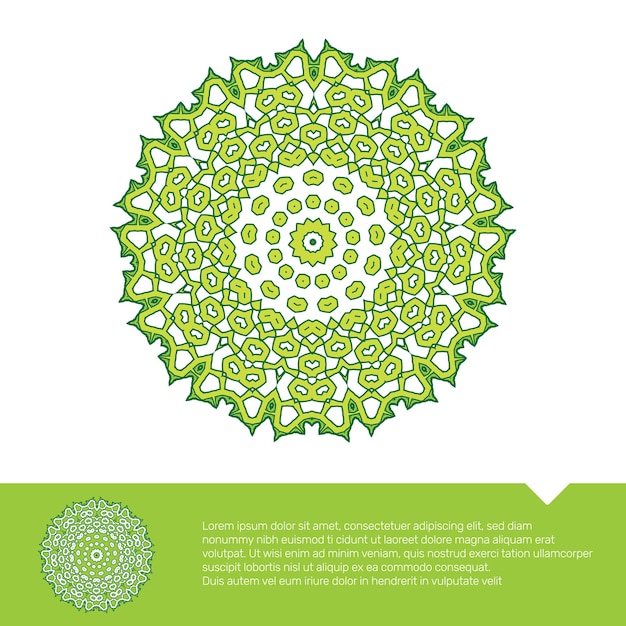 circular floral mandala coloring page vector illustration