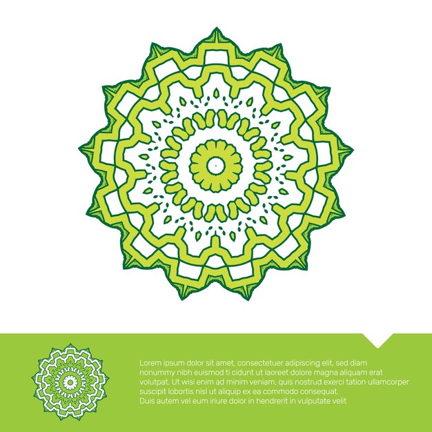circular floral mandala coloring page vector illustration