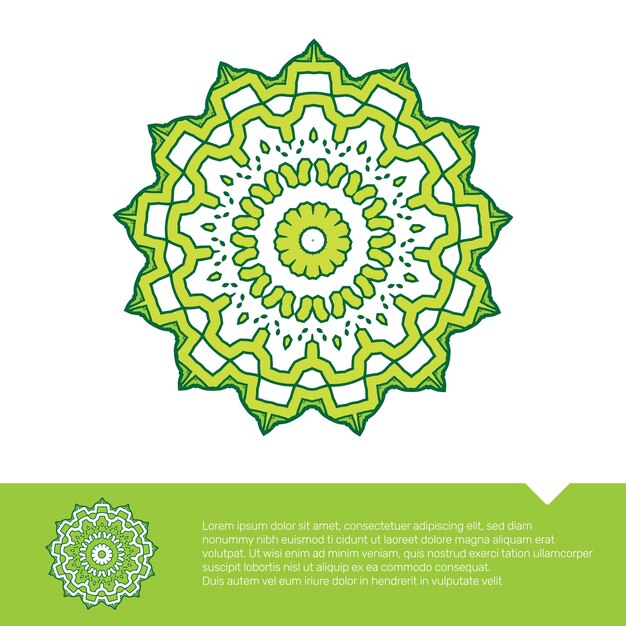 Circular floral mandala coloring page vector illustration