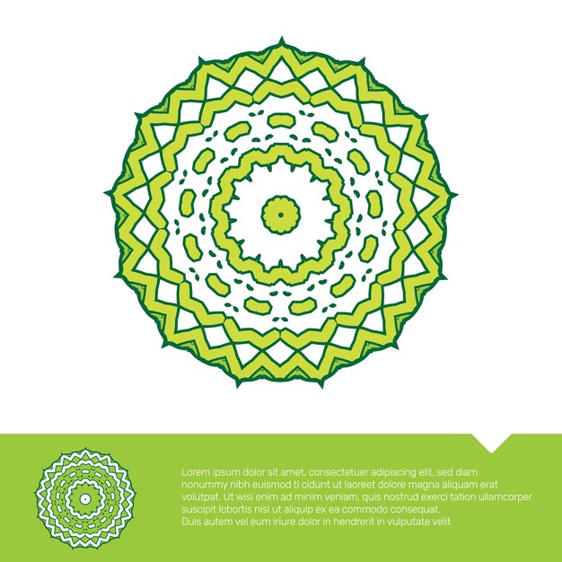 circular floral mandala coloring page vector illustration