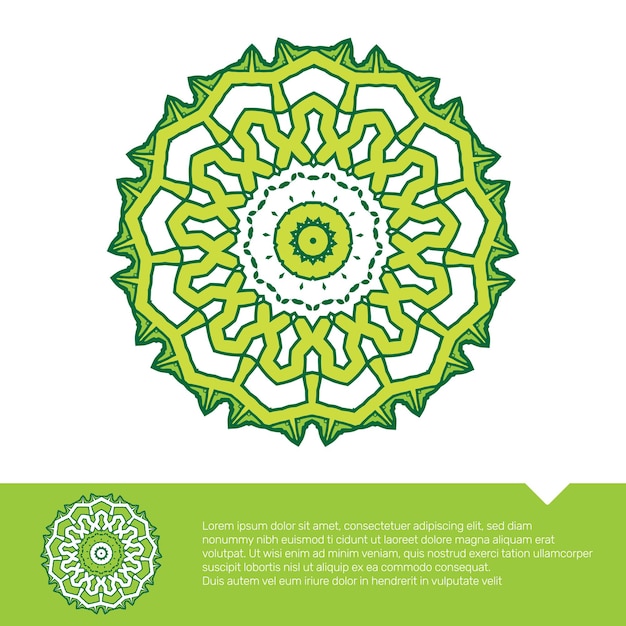 circular floral mandala coloring page vector illustration