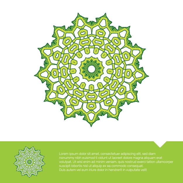 circular floral mandala coloring page vector illustration