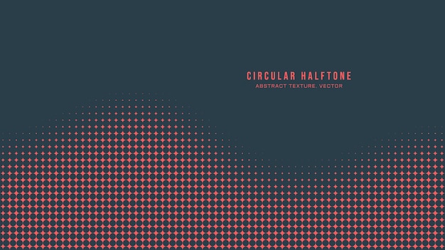circular half tone pattern waveform border vector red black abstract backgrounds