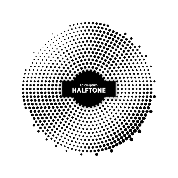 Circular halftone background