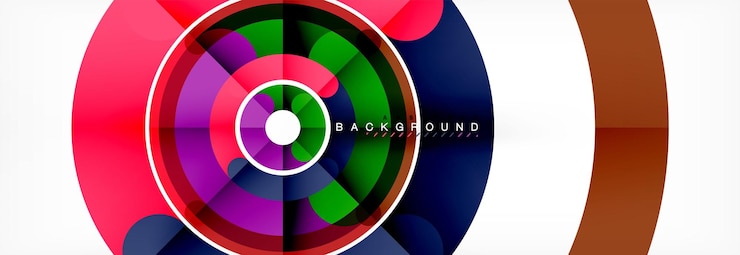 Vector circular lines design background