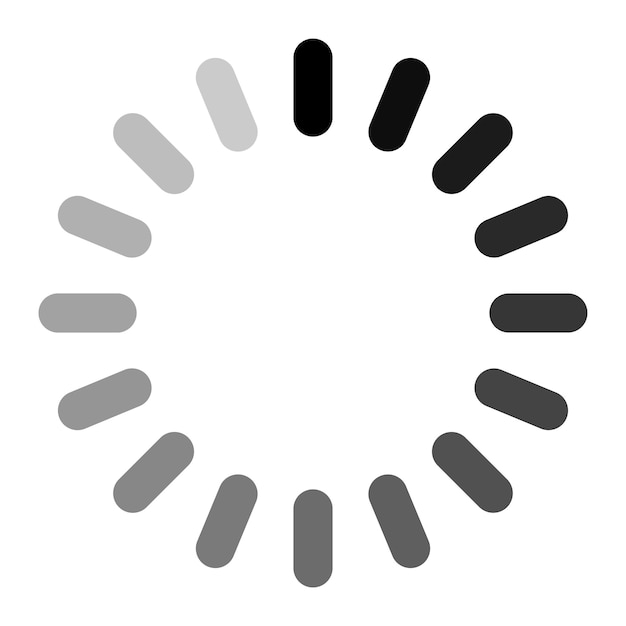 Circular Loading Indicator Progress Segments loading icon data process animation